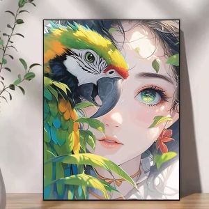 KAYOU | Acrylic Paint By Numbers Anime Spirit Eyes Painting By Numbers on Canvas Coloring By Number for Adults Paint Digital Art