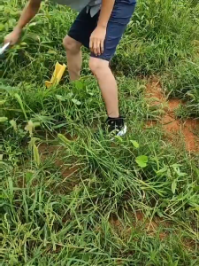 MOSIKEN 60/90CM Manganese Steel Sickle Steel Handle Sickle Lawn Mower Sickle Agricultural Tools