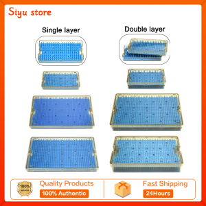 GREATLH PPSU Sterilization Box Disinfection Case Box Single Layer Double Layers Box High Temperature Resistant Instrument