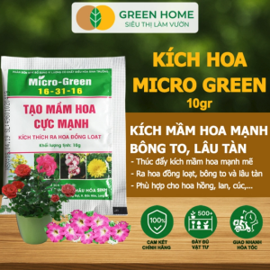 5 Gói Phân Bón Ra Hoa Greenhome Micro Green Gói 10gr Tạo Mầm Hoa Cực Mạnh Thúc Đẩy Ra Hoa Đồng Loạt Hoa To Lâu Tàn