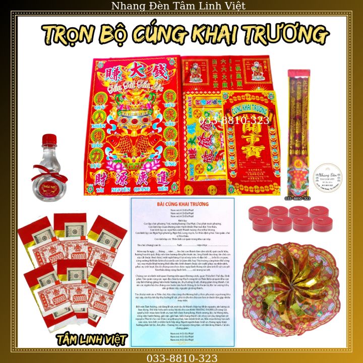 Bộ Cúng Khai Trương CTY , Văn phòng, Nhà xưởng, Kèm Bày văn khấn