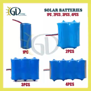 3PC Solar Flood Light Street Light & Solar LED Light 15000maH Lithium Battery Replacement With BMS