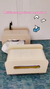 INS Style Tissue Storage Box Multi-Storage Organizer Holder Tissue Refill Box