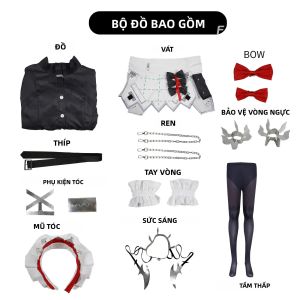 Ellen Joe Zenless Zone Zero Nữ Trang Phục Hóa Trang Đồng Nhất Bộ Tóc Giả Cho Anime Tiệc Hóa Trang Halloween Trò Chơi Hóa Trang