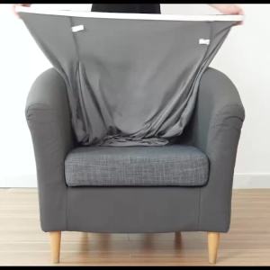 1PC Stretch Club Chair Cover Water Repellent Solid Color Arc Sofa Covers Single Removable Seat Slipcover Hotel Bar Counter Decor