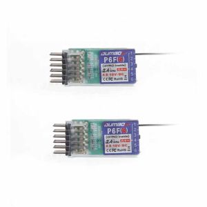 1/2/4PCS DUMBORC 6CH 2.4G P6F P6FG Mini Receiver With/Without Gyro for RC Car Crawler Truck Boat X4 X6 DDF350 Transmitter Parts