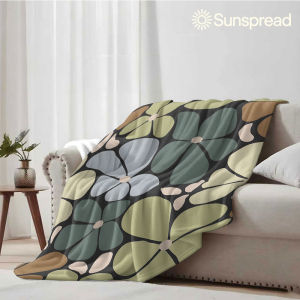 dark earthy flower Soft Warm Flannel Blanket Lightweight Cozy Christmas Halloween Home Decor Room