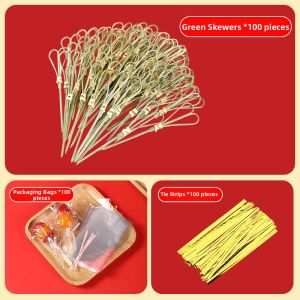 TAFUMAN | Mini Candy-coated Hawthorns Packaging Bags Bamboo Skewers