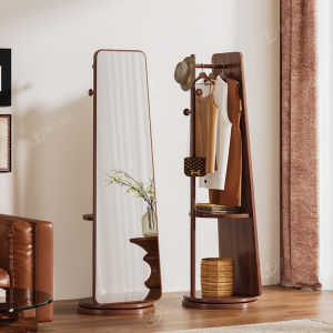 FALANSIJIA | Rotating Full Length Mirror Coat Rack