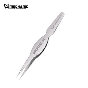 MECHANIC | MECHANIC HUGE-11 Precision High Hardness Wide Body Nonmagnetic Tweezers for Mobile Phone Repair PCB Chip Screws Clamping Tools