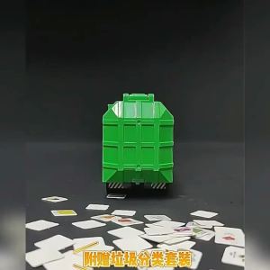 1/50 Garbage Truck Model Car Toy Alloy Diecast Engineering Dumpcart Vehicle Metal Rubber Tire Sound Light Pull Back Toy Kid Gift