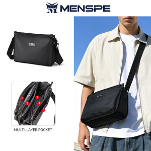 MENSPE Men Bag Fashion Shoulder Bag Cross Body Bag Casual Handbag Multiple Pocket Design Large Capacity Waterproof Lightweight Casual Sport Street Bag