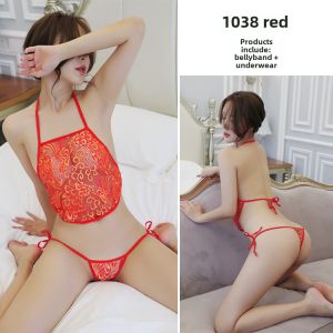 Ancient Style Womens Chemise Nightgown Set Thin Strap Belly Shirt Summer Sleepwear Small Size Knitted Hollow out Pure Color