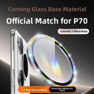 YOULANG | Corning Glass Mirror Protective Film For Huawei Pura80/70Pro Rear Camera Flash Diamond Decoration Ultra Thin Anti Shock