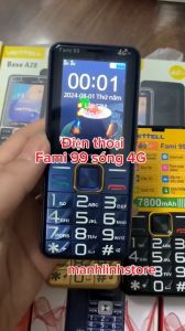 Điện Thoại Người Già Viettell Fami 99 chuẩn sóng 4G Fullbox - Sóng Khỏe -  BH 12 tháng Pin Sạc 5001 Mah Kích Thước Màn Hình 2.6 Inch - Lazada