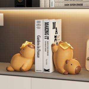 Kisstyle | Creative Capybara Bookend Ornament for Living Room Entryway TV Cabinet Wine Cabinet Bookshelf or Desk—Home Decor