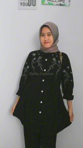 NABILA SET JEANS ada Jumbo Juga Pakaian Wanita One Set Jeans Premium Dewasa Perempuan Busui Lebaran