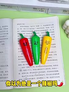 Press Type Correction Tape Cute Cartoon Chili Shape Tape Corrector Replaceable Core Pita Pembetulan