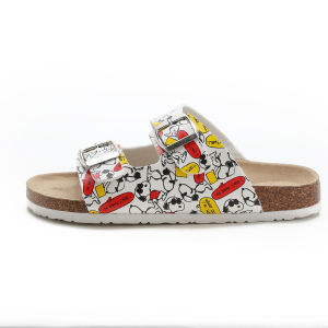 Summer Student Couple Flat Bottom Anti-Slip Cork Slippers Fashionable Versatile Parent-Child Beach Shoes Waterproof Platform Flats