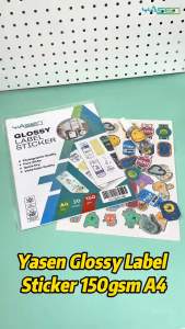 YASEN Glossy & Matte Label Sticker Paper A4 Inkjet Printable Custom for Branding & Designs100 Sheet