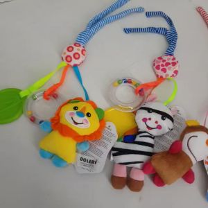Mainan Bayi Boneka Musik Gantung Gantungan Stroller + Teether Baby Gigitan Bayi