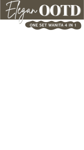 SETELAN Wanita 4in1 Hijab Bella & Vest Kekinian & Kemeja Basic Putih & Rok Cargo Panjang Cream 19A
