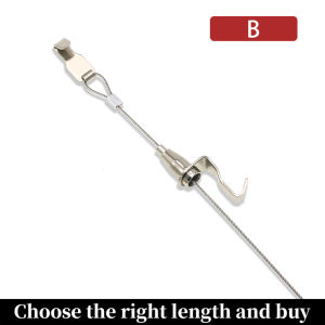 Picture Hanging Hooks Hanging Wire Hanger Frame Kit Steel Stainless Adjustable Light Hook DIY Hanging Cord Pictures Hanger