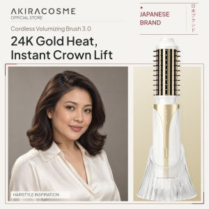 Akiracosme Lược máy duỗi tóc không dây tạo độ phồng 3.0 bàn chải điện ion âm cầm tay Bàn chải tóc thẳng điện dụng cụ tạo kiểu tóc bền lâu lược uốn tóc quà tặng cho phụ nữ