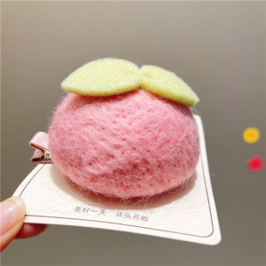 น่ารัก 3d Apple Wool Felt สร้อยคอเด็กอุปกรณ์เสริมผม < Ne3> S Headwear น่ารัก ขนาดเล็ก < Ne3> อุปกรณ์เสริม Hairpin จี้