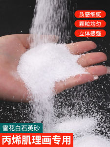 Artistic Pure White Quartz Sand Acrylic Oil Painting Texture Fine Sand 3D Surface Special Handmade Art Supplies