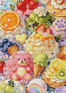 Kayou | Acrylic Paint By Numbers Pastoral Picnic  Oil Painting Package Art Picture For Bedroom Wall Adults Hand Painted Unique Gift