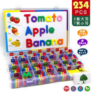 Magnetic Letter Tiles Childrens English Enlightenment Teaching Aids Magnetic Whiteboard Toys Alphabet Upper And Lower Case