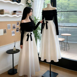 CHANGTONG | Elegant Stylish Set Clothes One-shoulder Top and Skirt