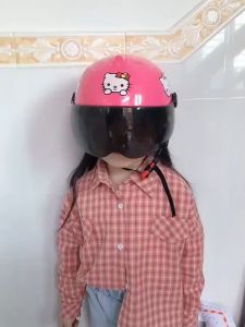 Children Kids Helmet With Cute Cartoon Pattern Anti-Fall Safety Protection Child Motorcycle Open Face Helmets