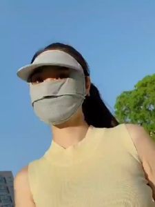 Khẩu trang toàn mặt chống 99% tia UV Mặt nạ lụa băng toàn mặt đẹp với khả năng chống tia cực tím  khẩu trang hai lớp
