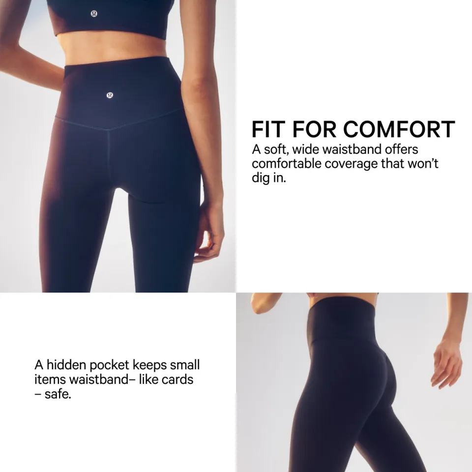 ヨガ・ピラティス High-Rise Pant 24\" Asia Fit ルルレモン Align™ ハイライズパンツ ポケット付き 24インチ