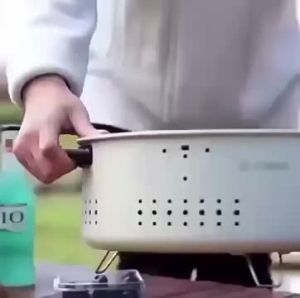 Bếp nướng than hoa Tròn không khói lò nướng thịt cao cấp chất liệu thép chịu nhiệt chắc chắn(không có chân)