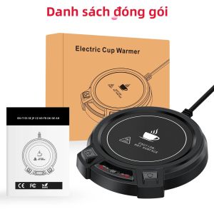Máy Hâm Nóng Cốc Điện Tử SR 09 Với Tấm Sưởi PTC Giữ Nhiệt Độ Ổn Định 3 Chế Độ Điều Chỉnh Tính Năng Tự Tắt Dùng Cho Trà Sữa Nước Sử Dụng Tại Nhà