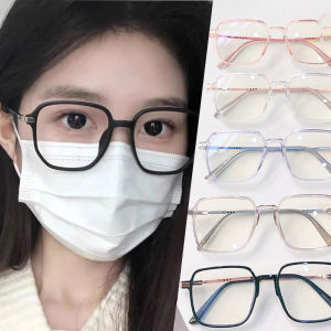 Khung hình vuông lớn chống kính che ánh sáng xanh hoài cổ thời trang nam nữ bảo vệ mắt kính thủy tinh cổ điển