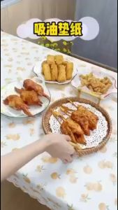 {2packs} Lace oil-absorbing paper special kitchen household fried food cake baking pizza snack lace mat花边吸油纸