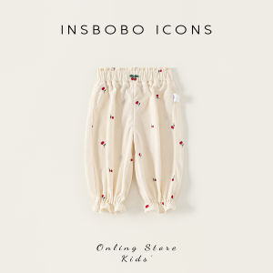 Baby Girls Casual Floral Sport Pants Spring Autumn New Style Infant Loose Waist Long Trousers Lycra Fiber Elastic Waistband