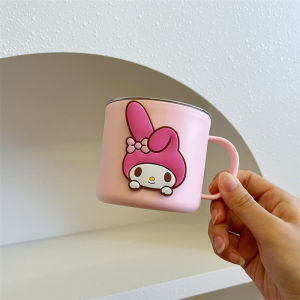 Kurumi Childrens Toothbrush Cup Stainless Steel 304 Baby Washing Cup Dental Care Organizer Bathroom Accessories Cartoon Style