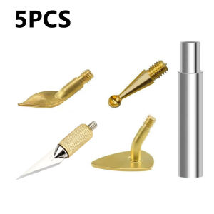 5PCS Printing Accessories Smoothing Tool Kit  Adjustable Temperature 3D Printing Modify Finishing Tool Soldering Welding Iron