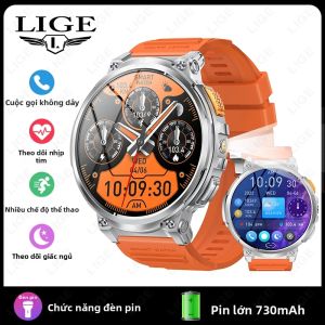 LIGE | Đồng Hồ Thông Minh LIGE K66 Dành Cho Nam Màn Hình LED 1.85 Inch Hỗ Trợ Gọi Bluetooth Đồng Hồ Thể Thao Ngoài Trời Pin 730mAh Bộ Nhớ 128MB Chức Năng Theo Dõi Nhịp Tim