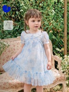 MINI BALA | Artistic Print Mini Ceremony Girl Dress