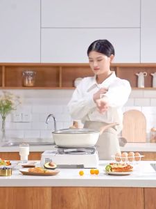 SUPVIBE 24/28CM Cookware Non Stick Deep Wok PFOA Free Non-Stick Coating Cookware Suitable For All Stoves