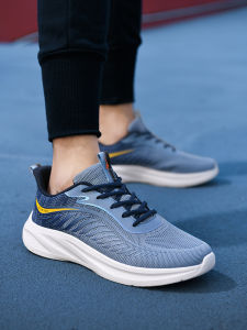 Double Star Mens Running Shoes Spring Autumn Shock Absorption Lightweight Breathable Anti-slip Mesh Surface Wear-resistant