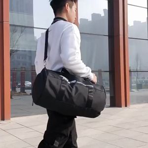 New High-Capacity Polyester Duffel Bag with Waterproof Dry Wet Separation for Gym and Travel Lightweight Durable Duffle with Multi-Compartment Design