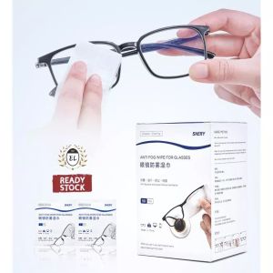 Disposable Anti-Fog Glasses Wet Wipes🔥Ready Stock🔥Spectacles Lens Phone Laptop Screen Cleaner Pembersih Cermin Mata 一次性防雾眼镜湿巾