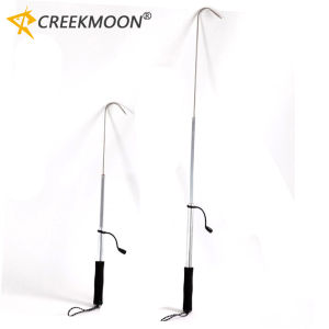 Telescopic Fish Gaff Stainless Steel Ice Sea Fishing Spear Hook Flexible Fishing Gaff Holder Spear Hook Gripper Tool Accessories